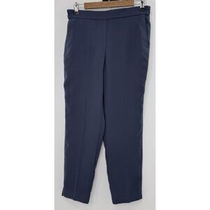 J.Crew Jamie Pants Navy Blue Pull On Tapered Ankle Trouser Work Office Sz 8